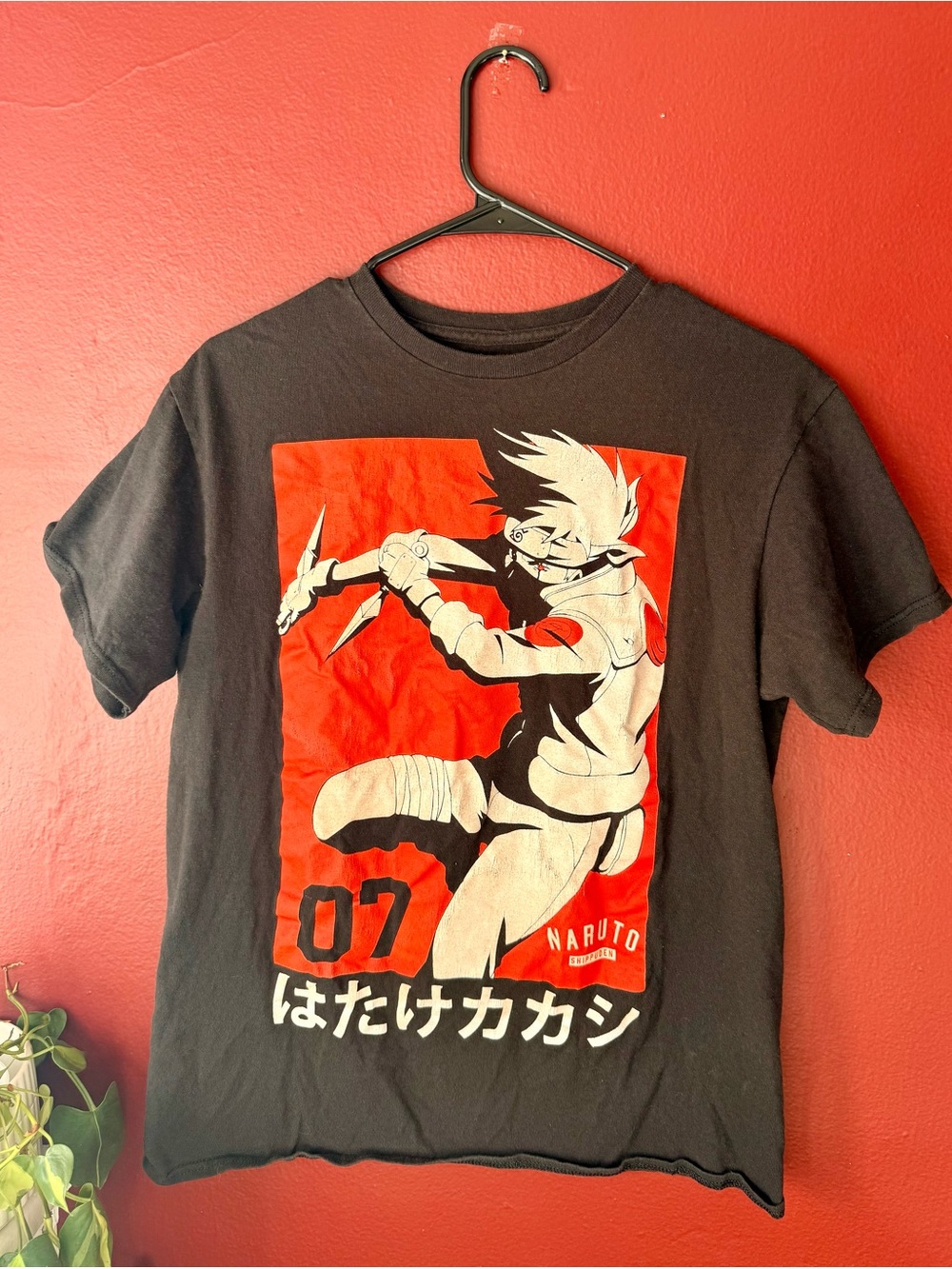Naruto Shippuden Kakashi Hatake Graphic T-Shirt - Size